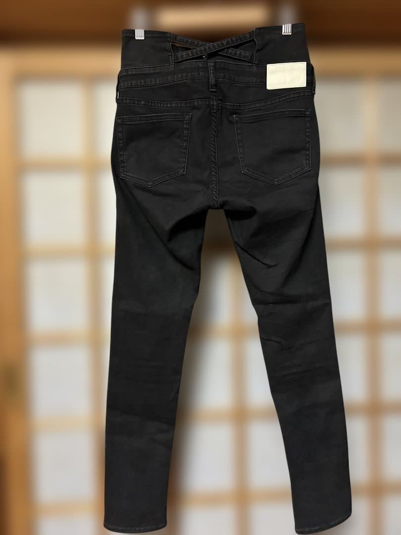 GYDA ハイウエスト ウエストクロススキニーデニムパンツ　Mサイズ