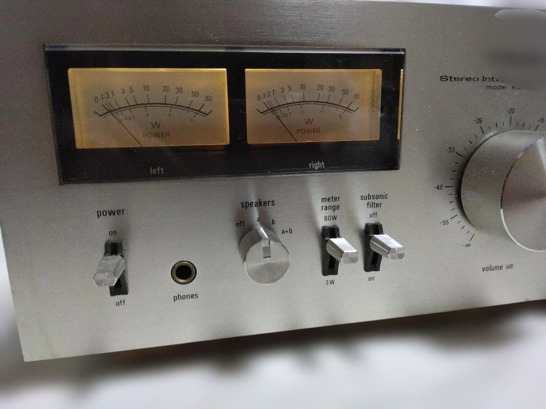 TRIO KA-6100 軽整備済 プリメインアンプ ビンテージ 昭和 メーター