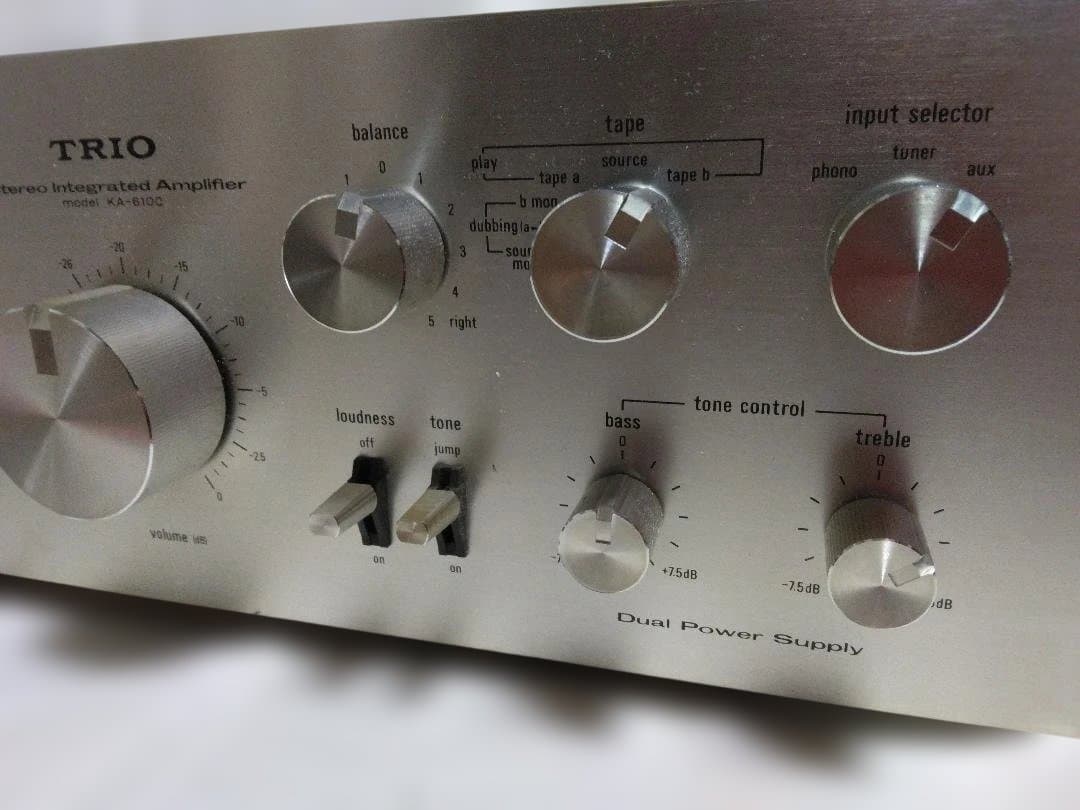 TRIO KA-6100 軽整備済 プリメインアンプ ビンテージ 昭和 メーター