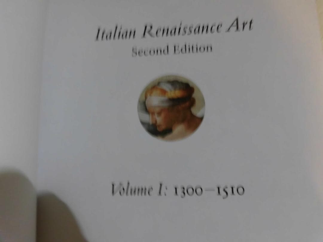 イタリア・ルネサンス美術　第1巻　洋書　美術史　イタリア・ルネサンス