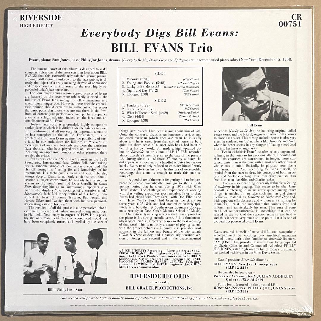 RSD Mono 新品 Everybody Digs Bill Evans
