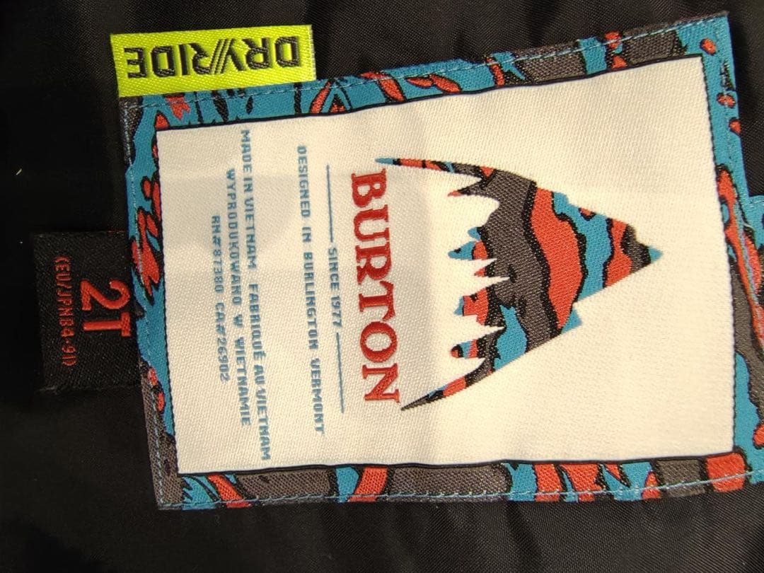 Burton スノーボードウェア 2T ブラック