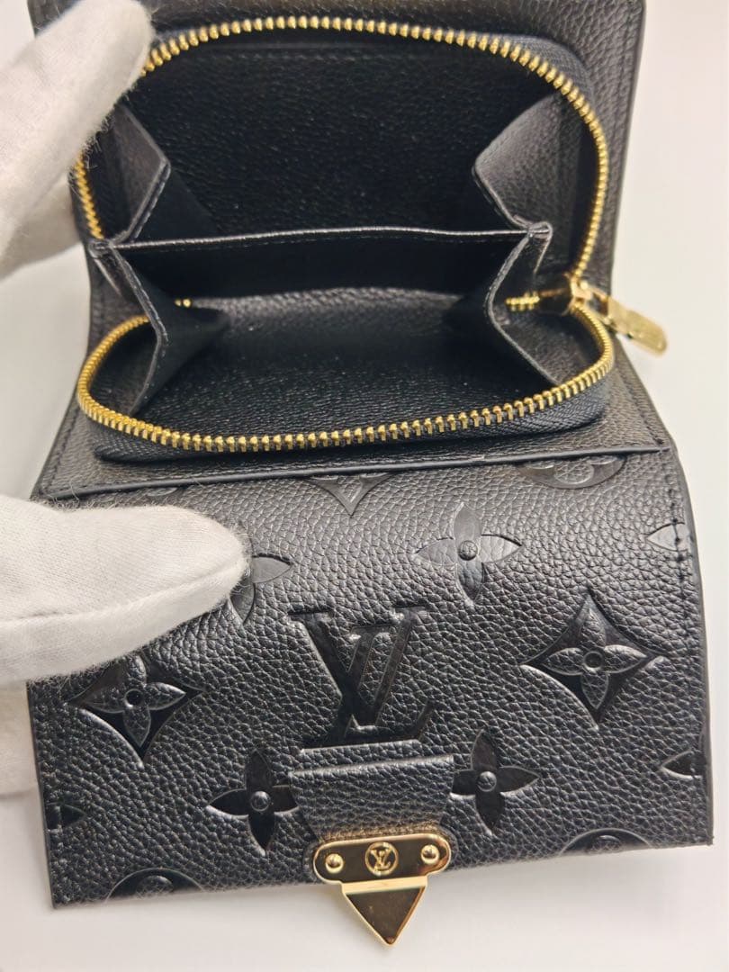 【美品・箱付き】LOUIS VUITTON 三つ折り財布 モノグラム 中古