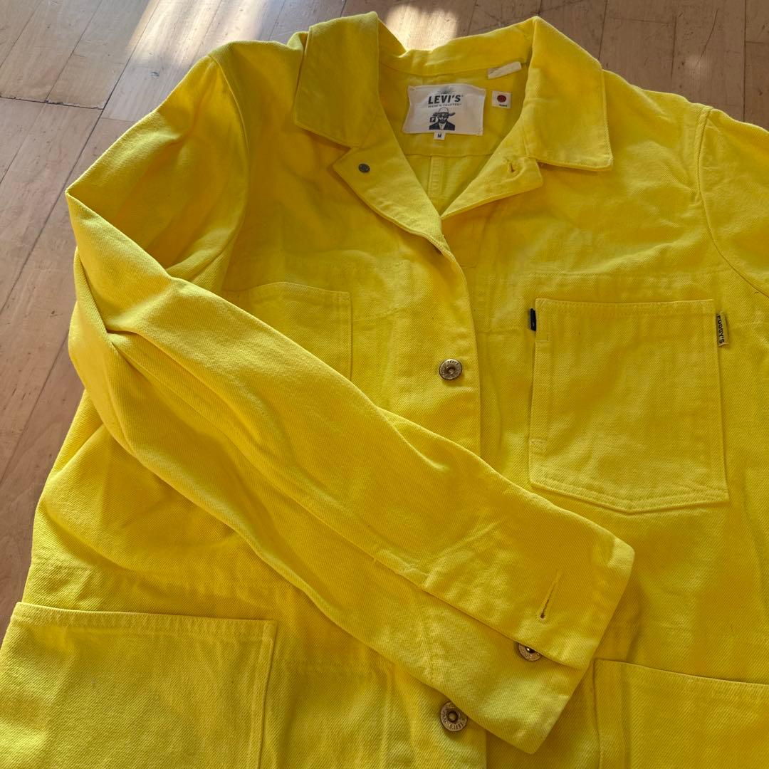 LEVI'S イエロー カバーオール Mサイズ