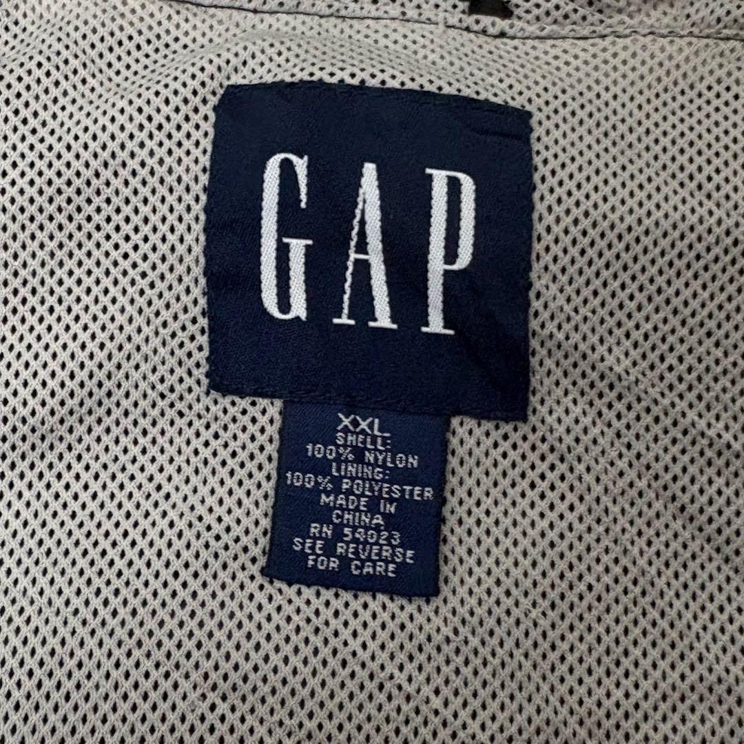 OLDGAPナイロンベスト90sブラックvintage古着リップストップ超激レア