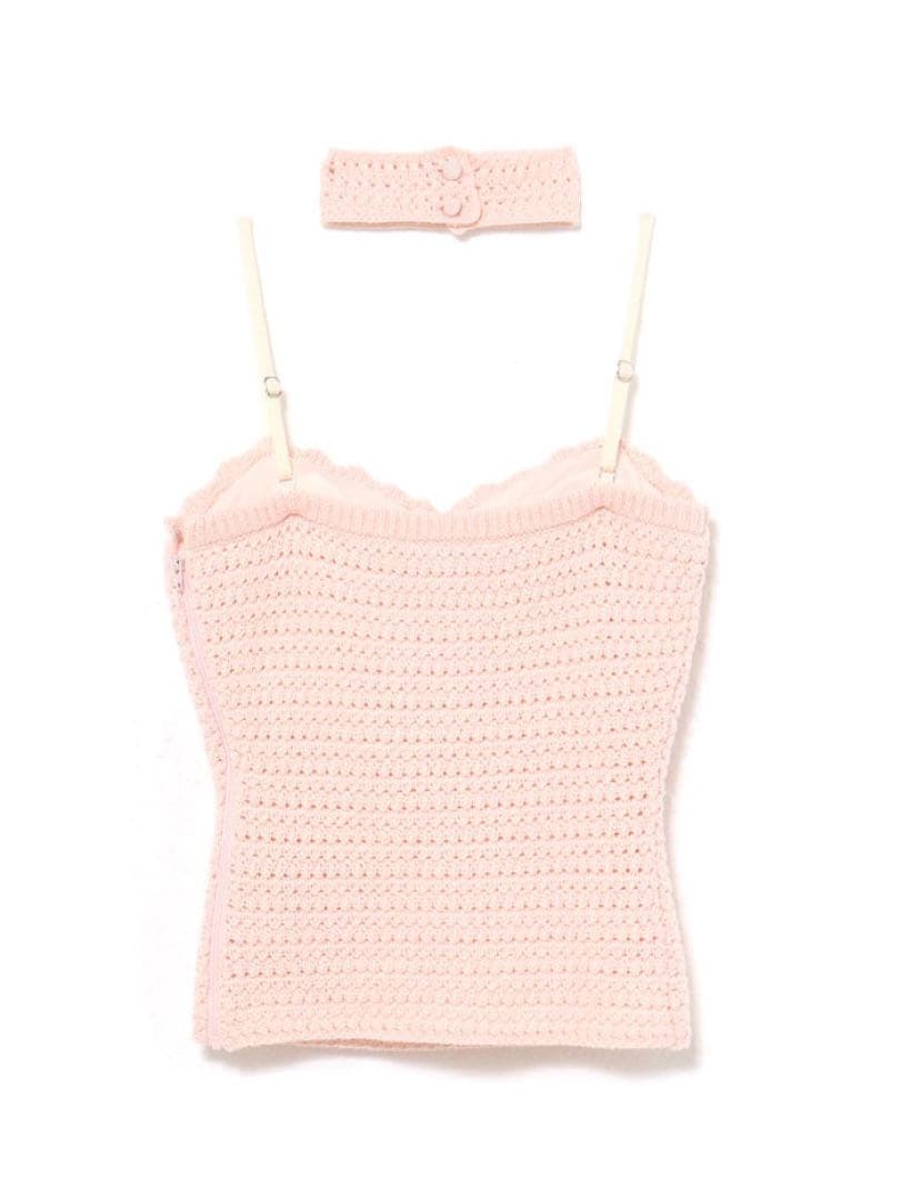 トップス andmary Sui ribbon tops pink