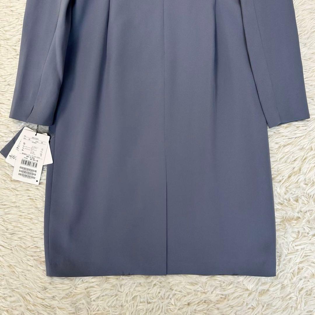 新品✨定価9.2万 ランバン センターラッフルワンピース フォーマル ブルー M