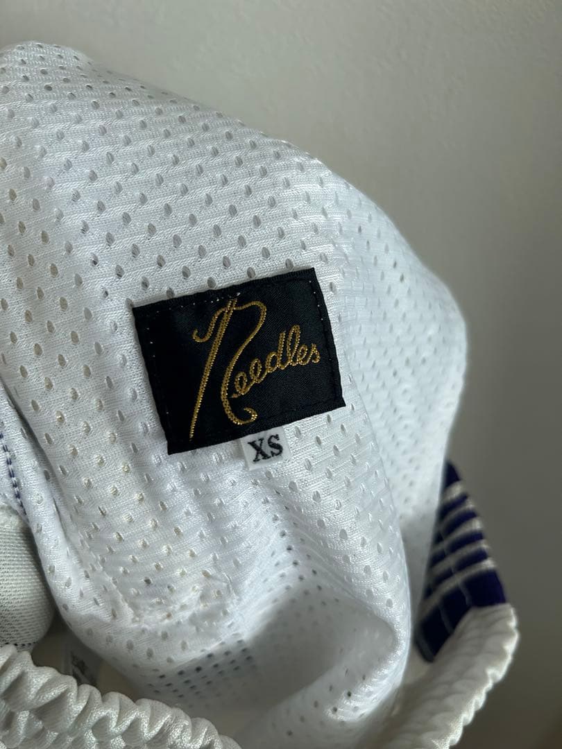Needles ニードルズ Track Pant ホワイト×パープル　XS