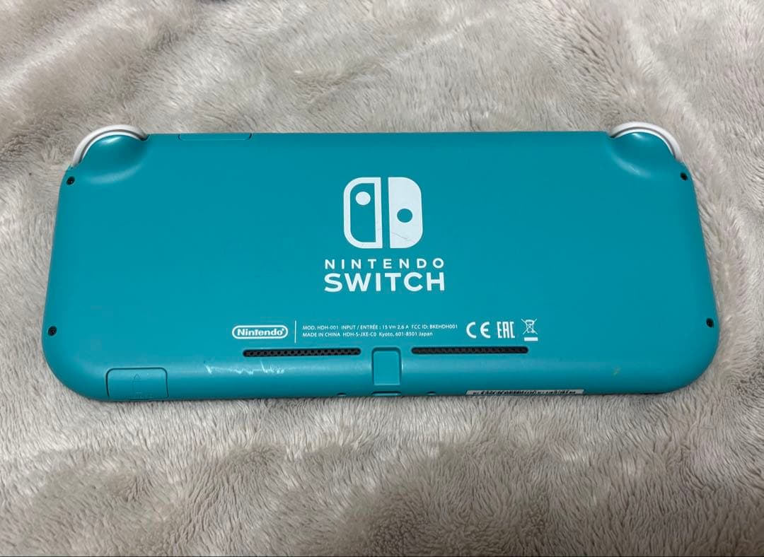 ジャンク品 Nintendo Switch Lite 本体 ターコイズ 箱付き