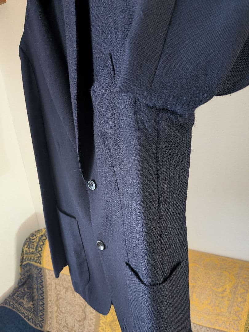 BOGLIOLI【USED美品】シャツジャケット 50 テーラード ネイビー