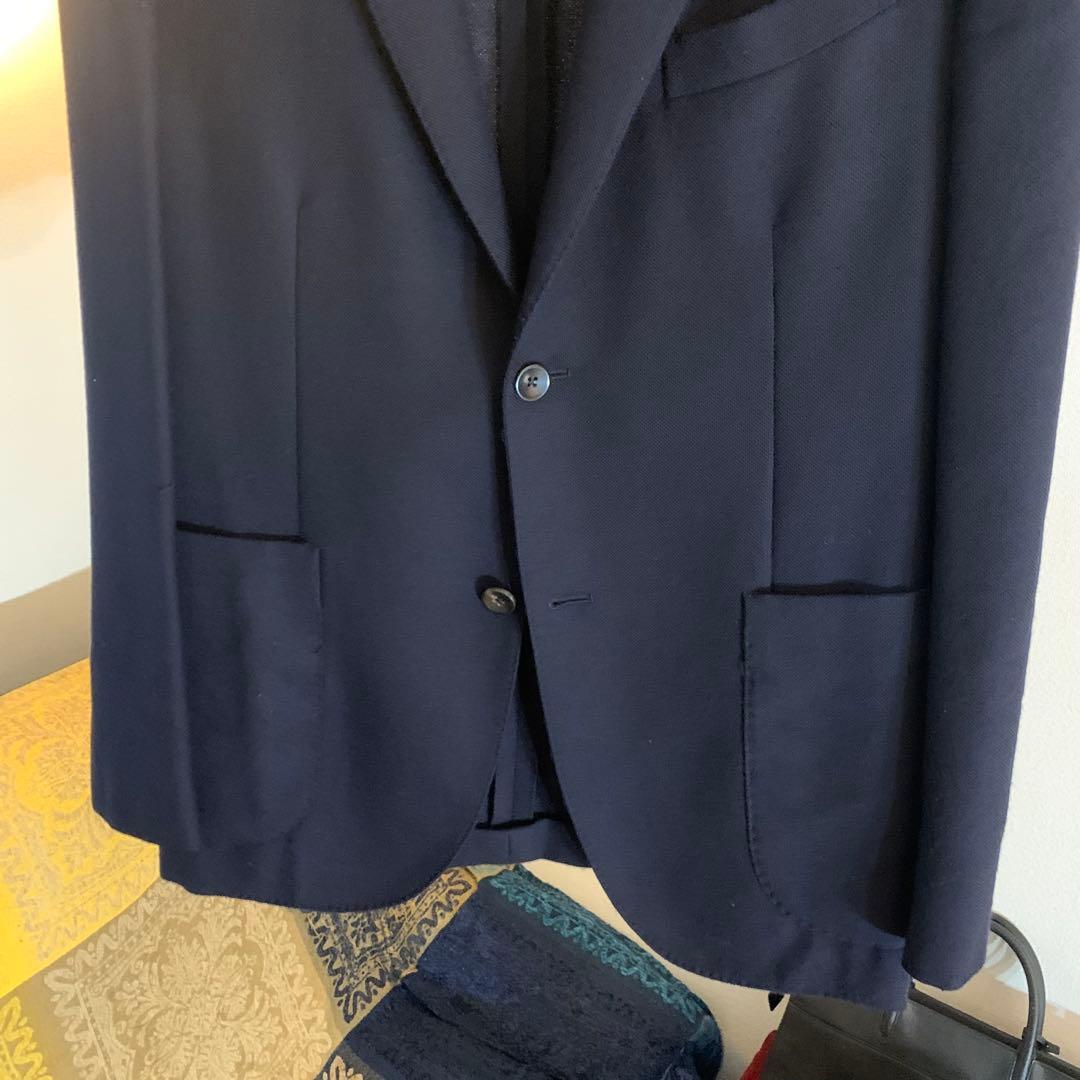 BOGLIOLI【USED美品】シャツジャケット 50 テーラード ネイビー