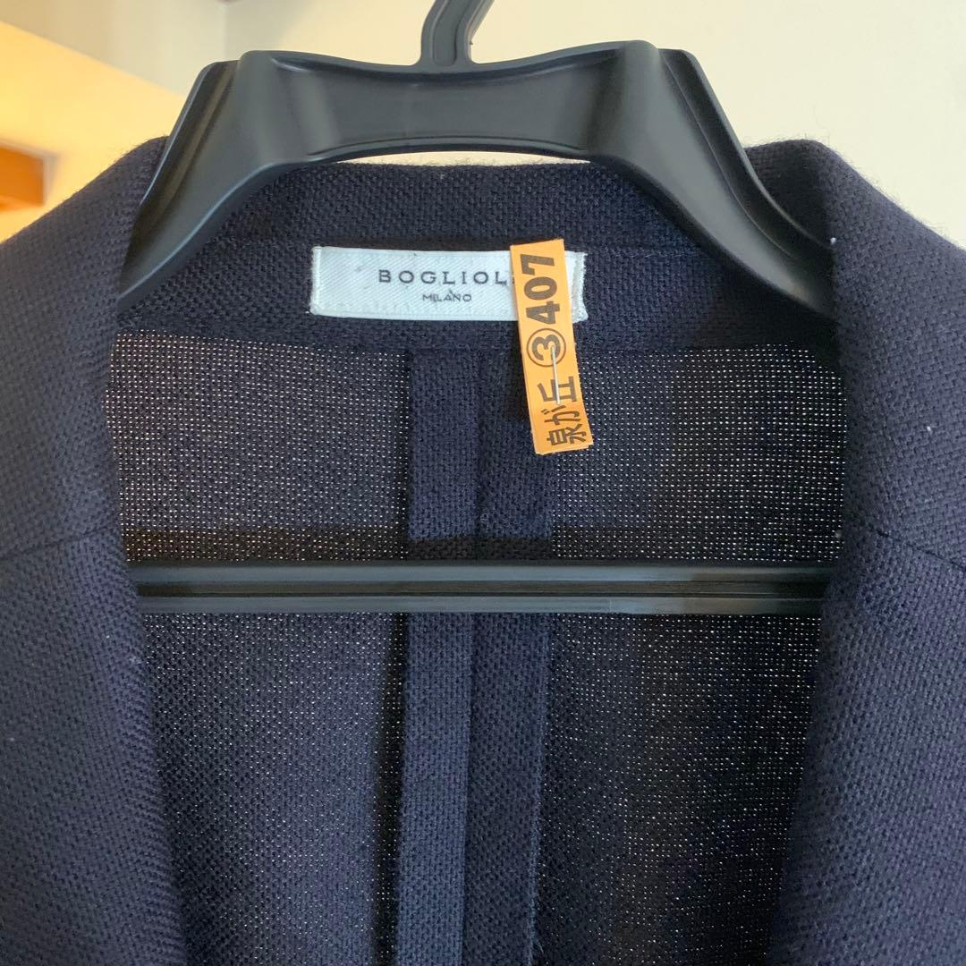 BOGLIOLI【USED美品】シャツジャケット 50 テーラード ネイビー