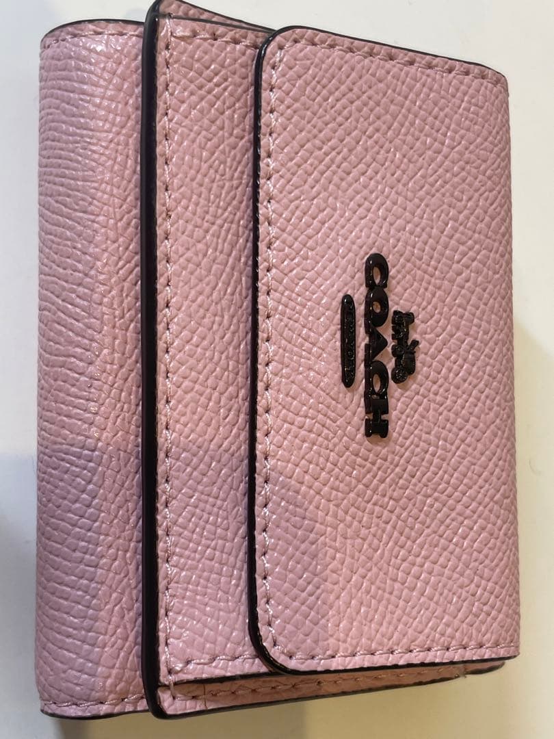 【極美品】COACH コーチ 三つ折り財布 コンパクト