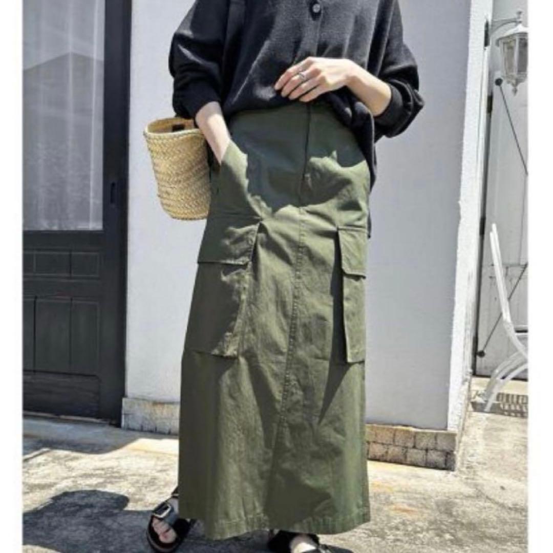 Spick and Span カーゴポケットIラインスカート　38サイズ