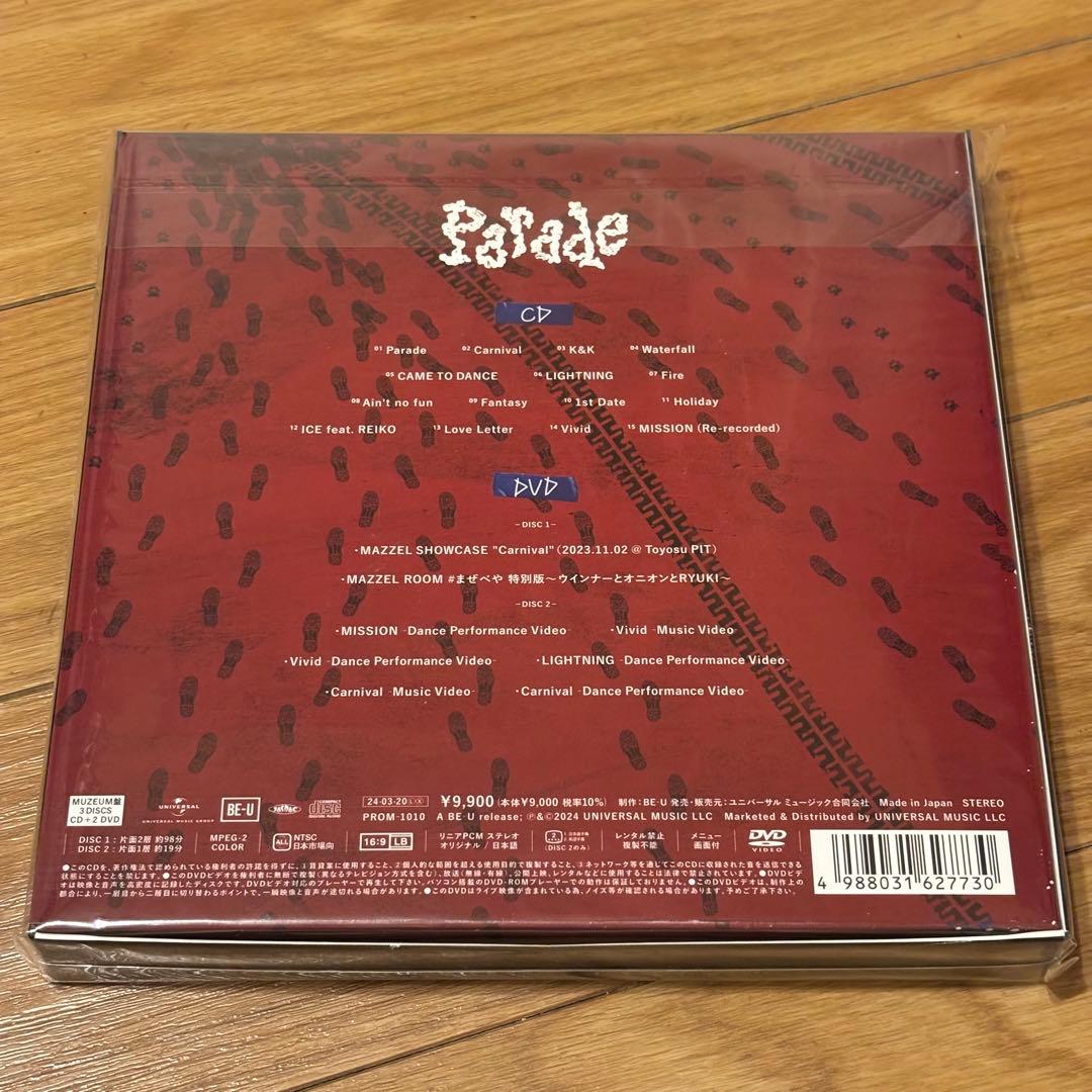 MAZZEL アルバム Parade MUZEUM盤 DVD