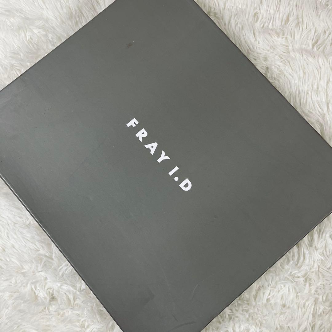 【箱付・美品】FRAY I.D オープントゥ ニットブーツ ブラック 37