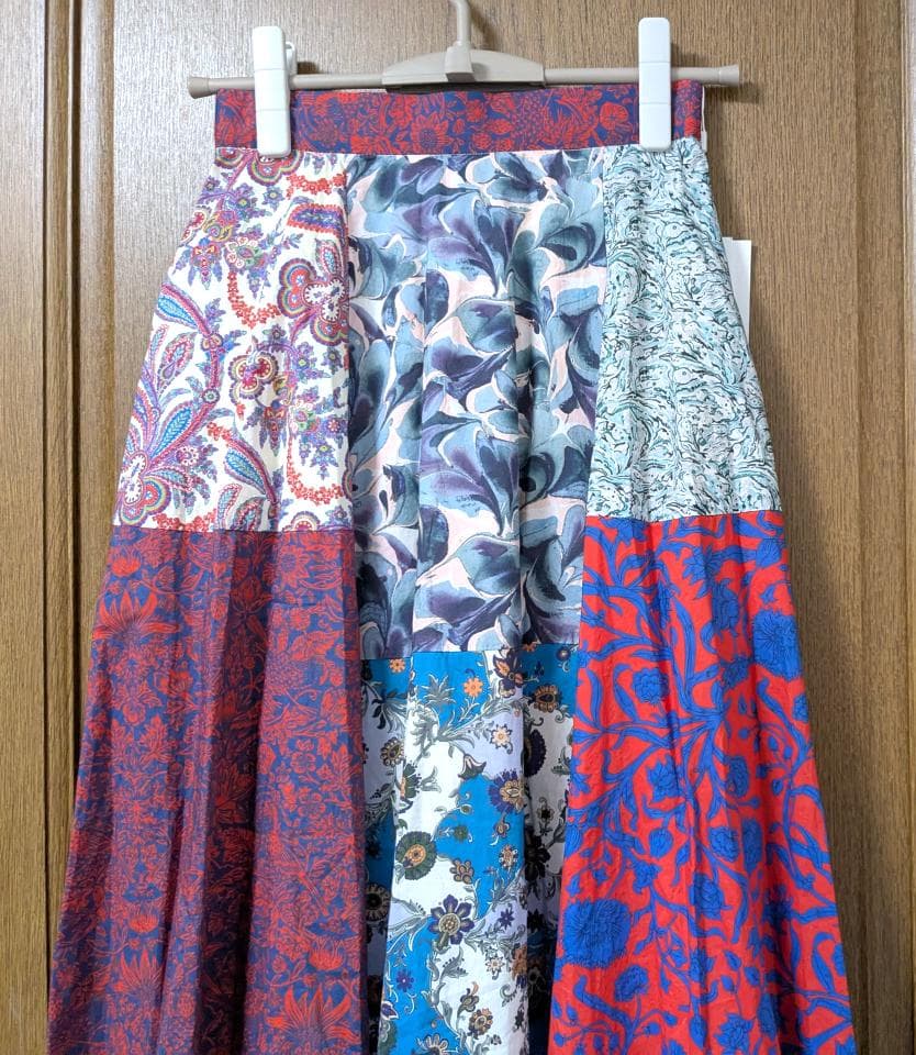 新品 AMERI LIBERTY PATCHWORK MLT SKIRT