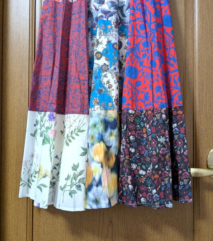 新品 AMERI LIBERTY PATCHWORK MLT SKIRT