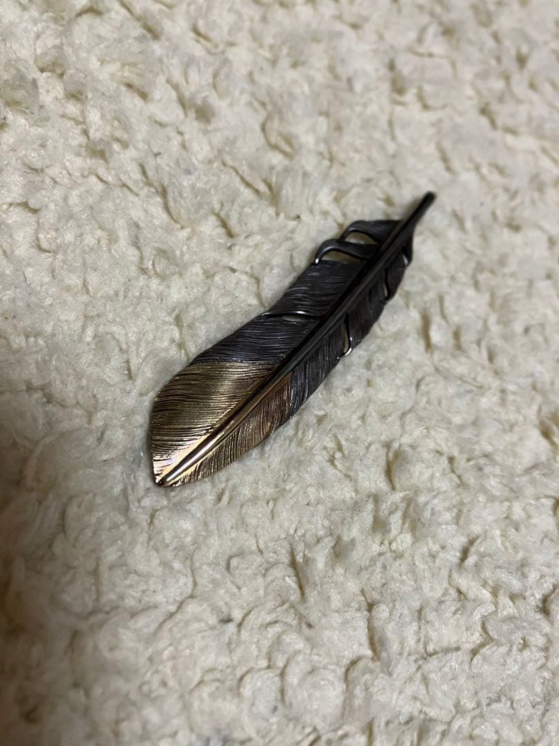 ホリゾンブルー　7cm18k point feather