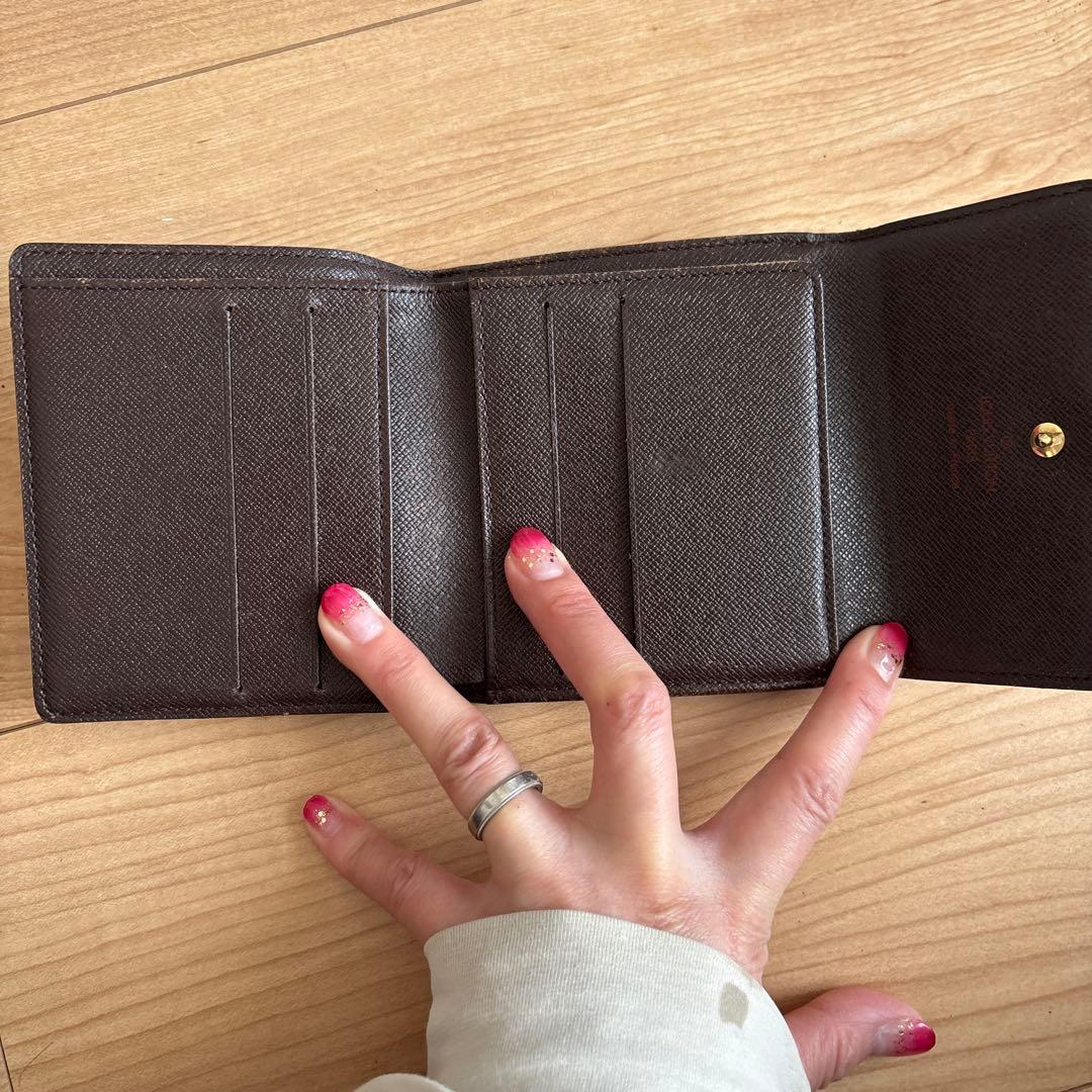 Louis Vuitton ダミエ　ポルトフォイユ　Wホック　三つ折り