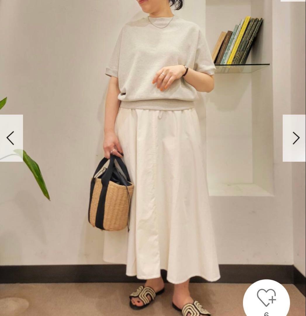 【美品】かぐれ サカリバーフレンチスリーブ 2025春夏　半袖トップス グレー