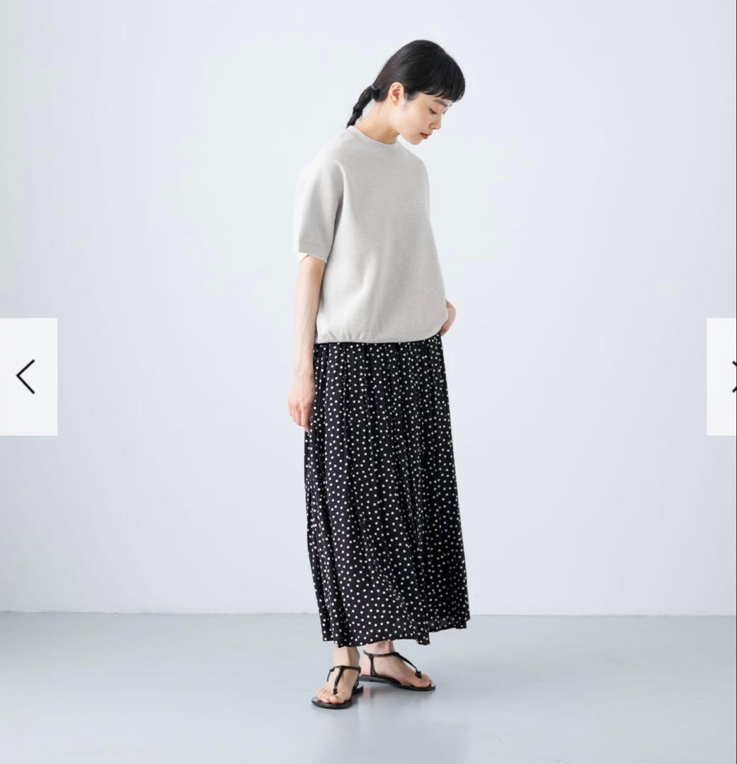 【美品】かぐれ サカリバーフレンチスリーブ 2025春夏　半袖トップス グレー