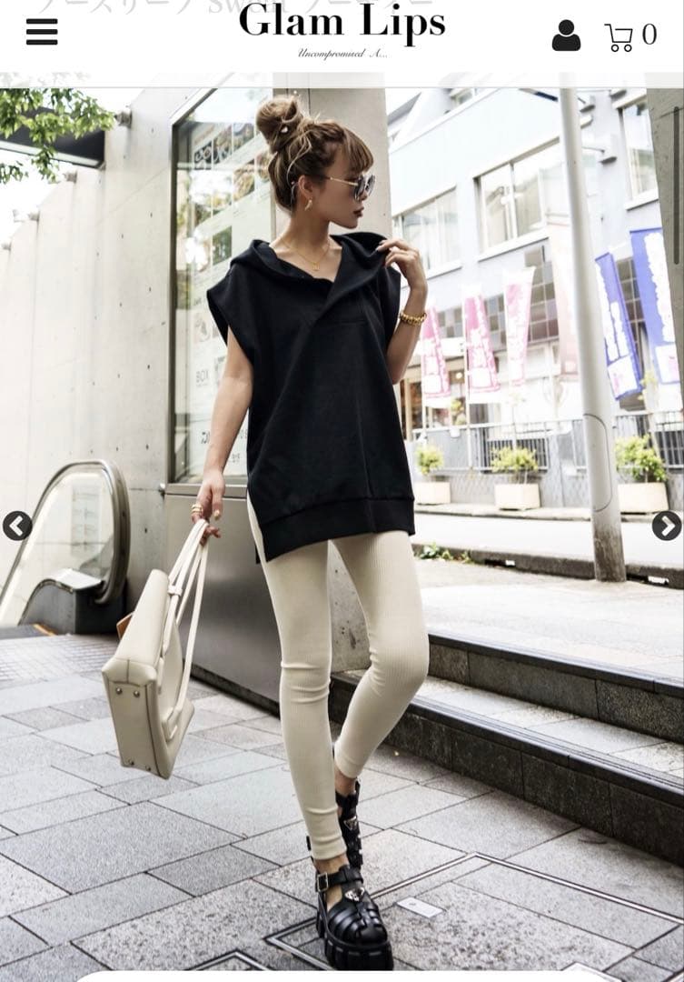 Glam Lips ノースリーブ Sweat フーディ＆パンツ