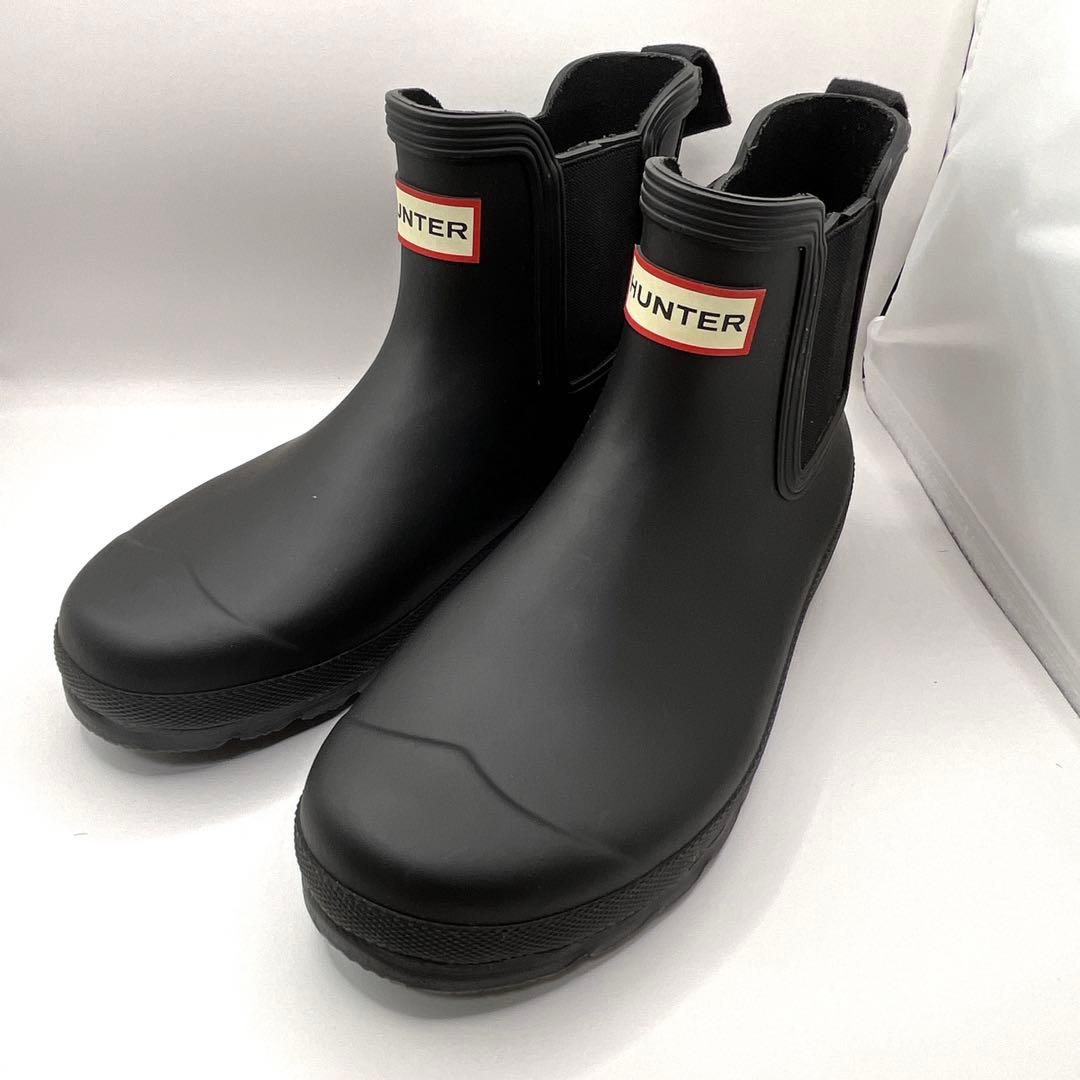 未使用級　ハンター　Hunter レインブーツ　チェルシー　24 ショート　美品