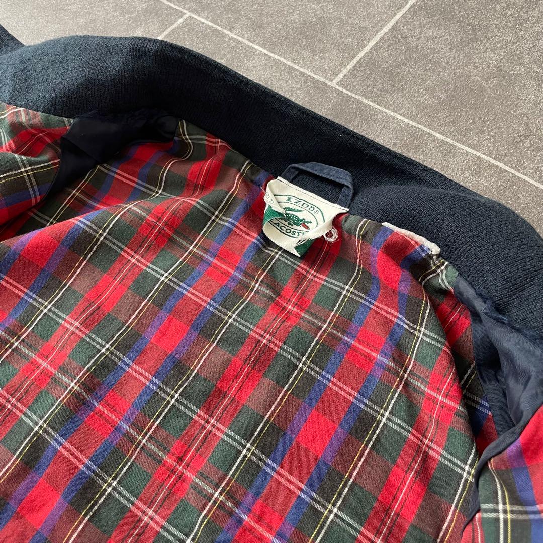 OLD French LACOSTE ラコステ ハリントンジャケット ネイビー