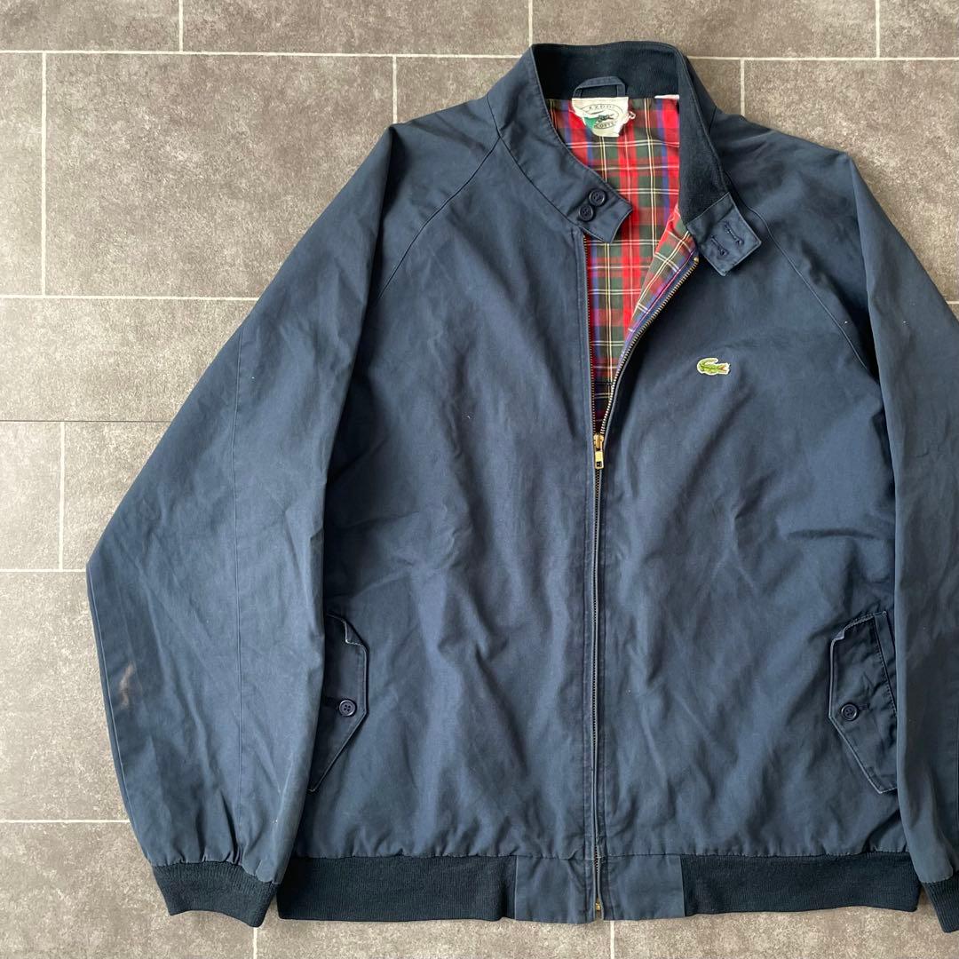 OLD French LACOSTE ラコステ ハリントンジャケット ネイビー