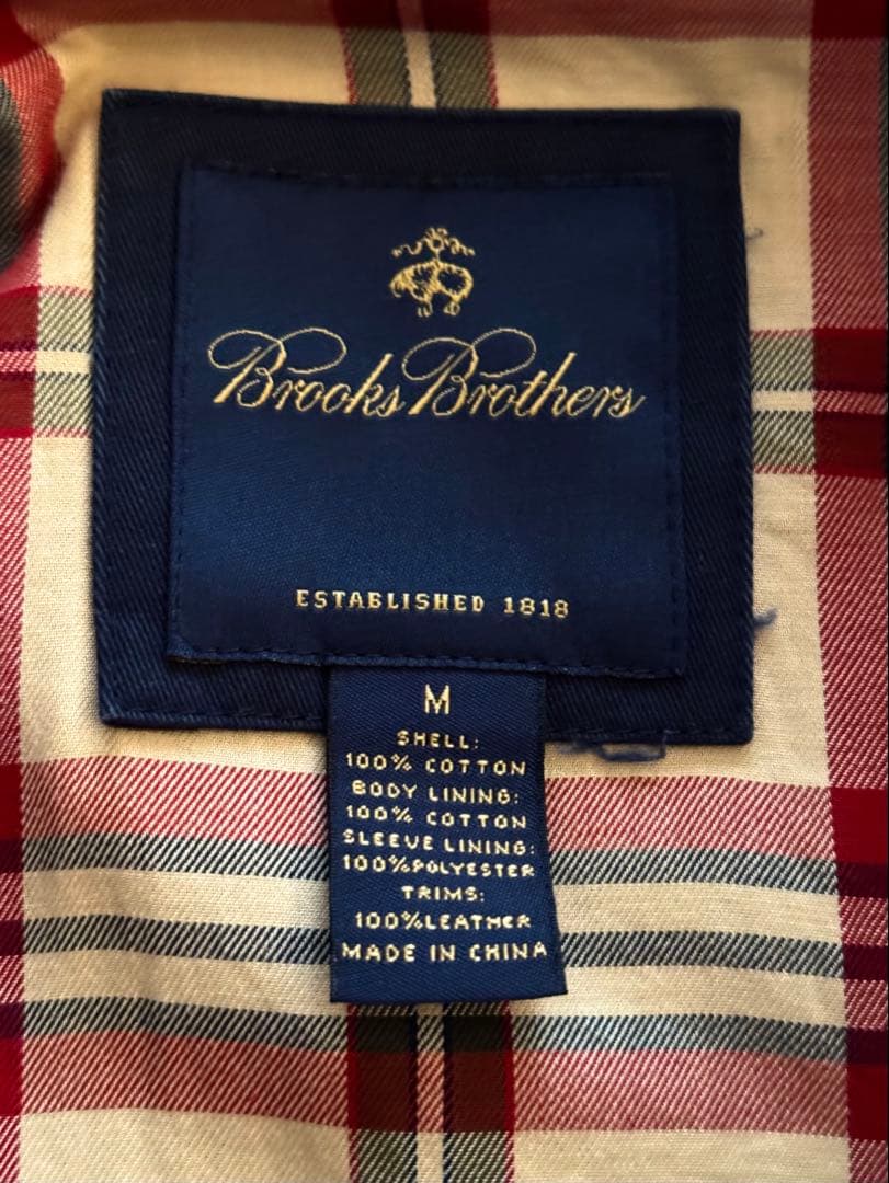 Brooks Brothers ネイビー コットン スイングトップ ダブルジップ