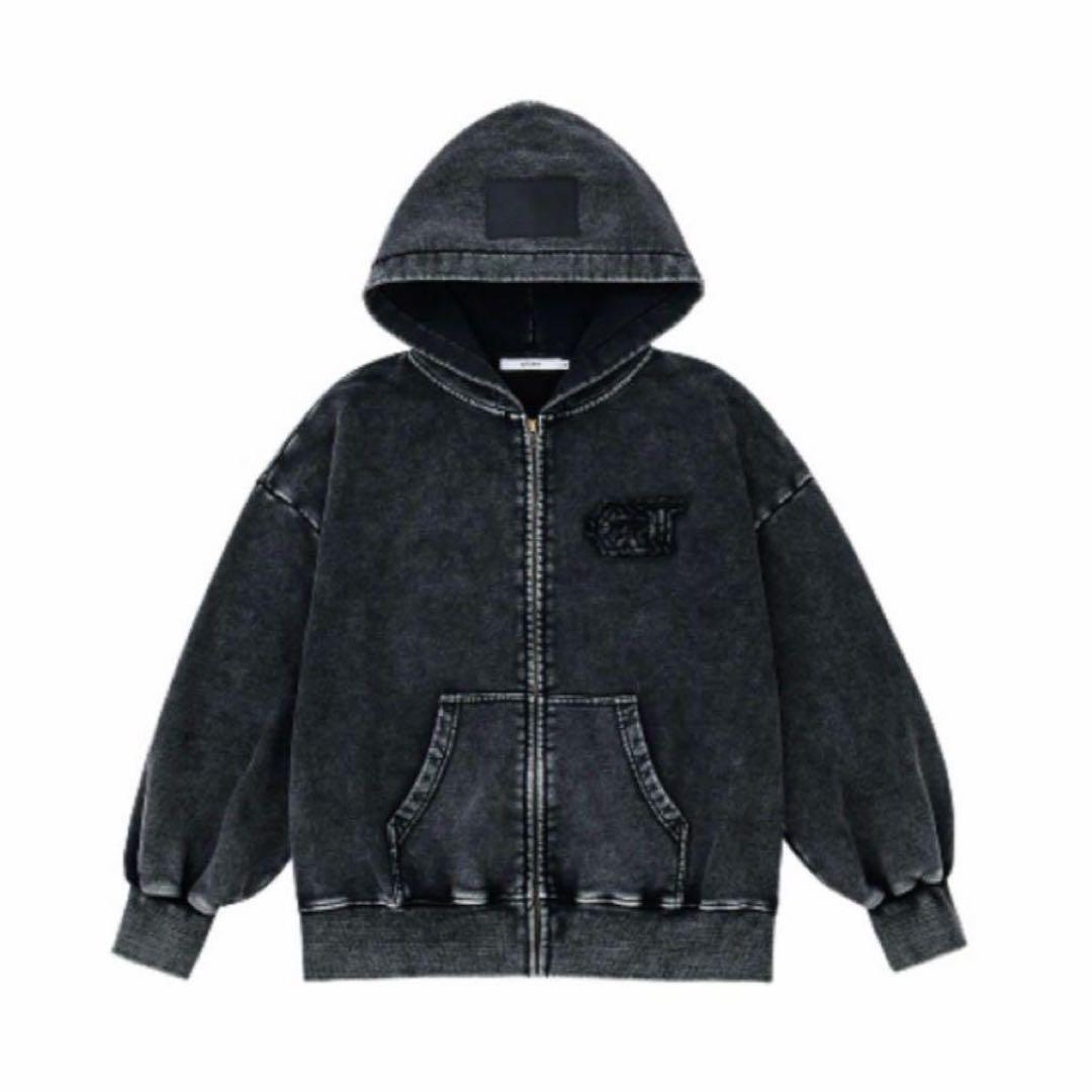 &TEAM ZIP-UP HOODIE ジップアップフーディー パーカー L