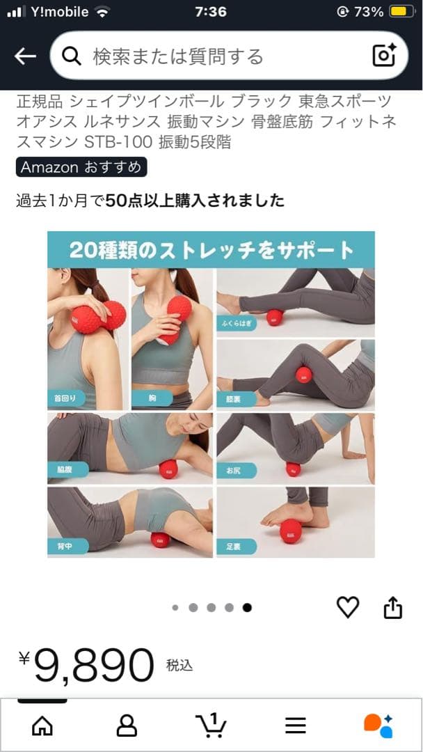 ルネサンス　オアシス　シェイプツインボール ブラック