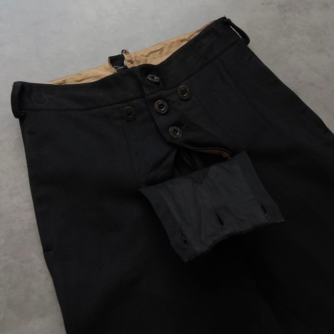 30s フレンチ モールスキン パンツ シンチバック ユーロ ワーク ビンテージ