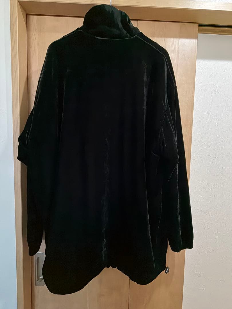 【美品鑑定済】BALENCIAGA バレンシアガ　ベロアブルゾン　ブラック