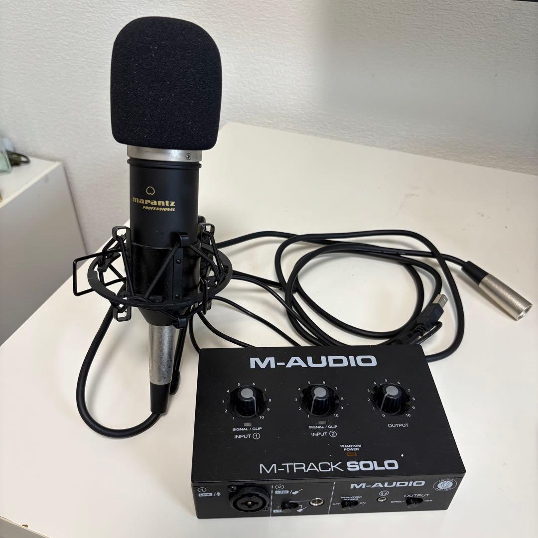 配信セット marantz MPM-1000 & M-TRACK SOLOマイク