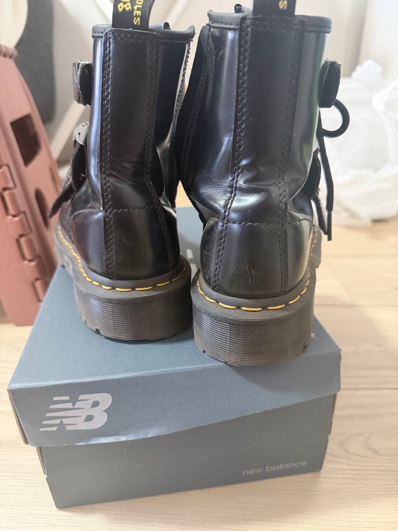 dr.martens ブラックレザーブーツ