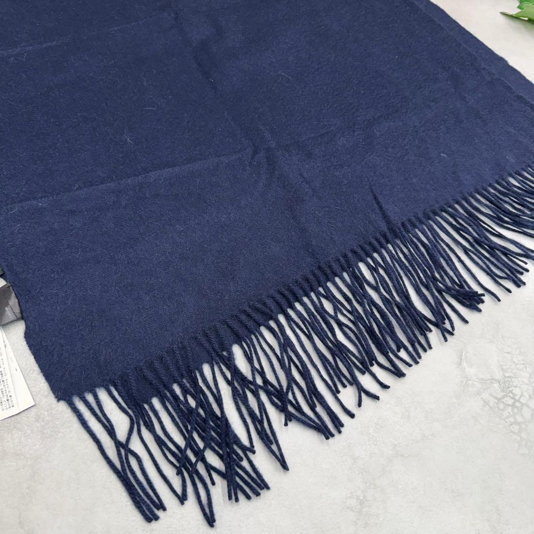 【新品】ANAYI アナイ カシミヤ100％ ネイビーマフラー 大判