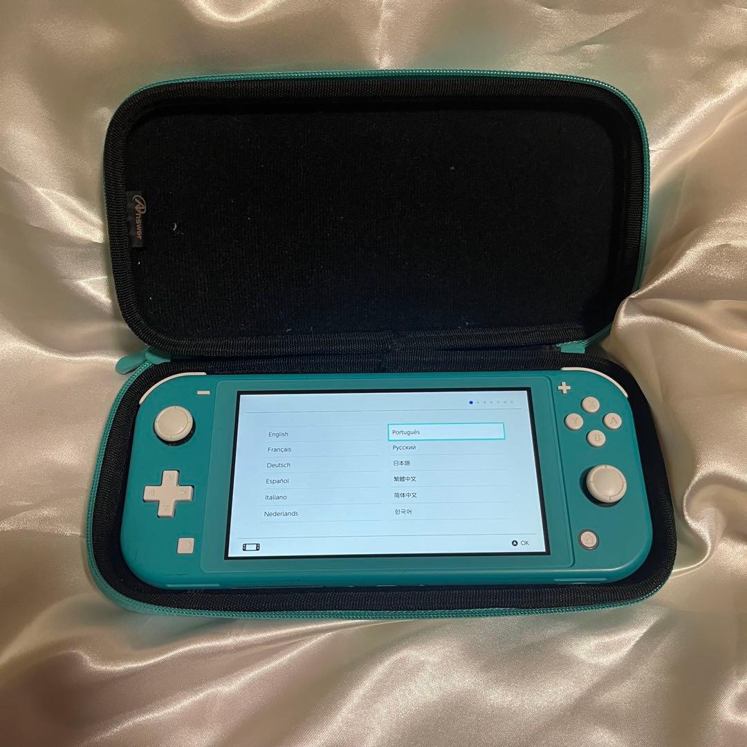 Nintendo switch lite 本体　ケースのみ　箱無し　ターコイズ
