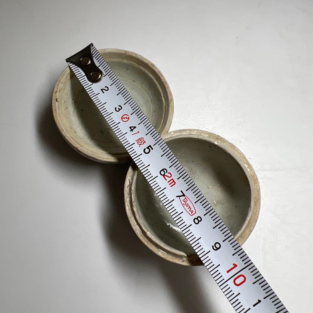 中国明時代　古染付香合　幅約5㎝　東Y8-0217②