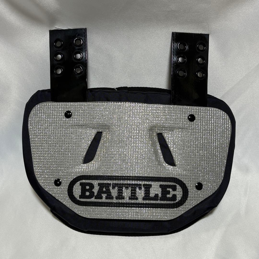 【新品】 BATTLE アメフト バックプレート Diamond Silver
