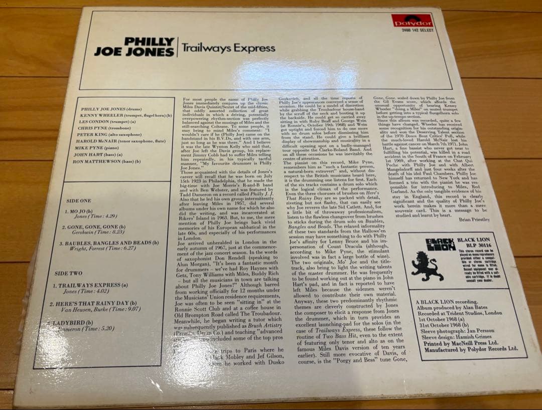 洋楽 Philly Joe Jones Trailways Express LP