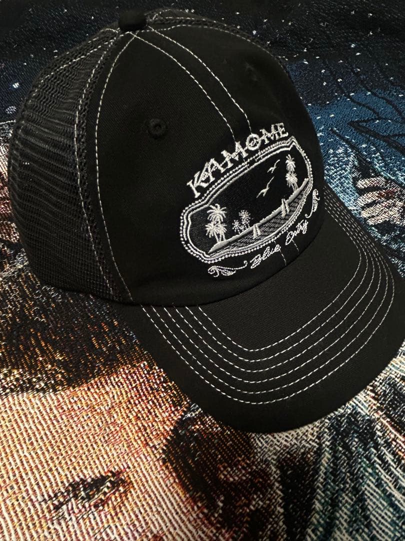 yo-sea KAMOMEメッシュキャップ　ブラック