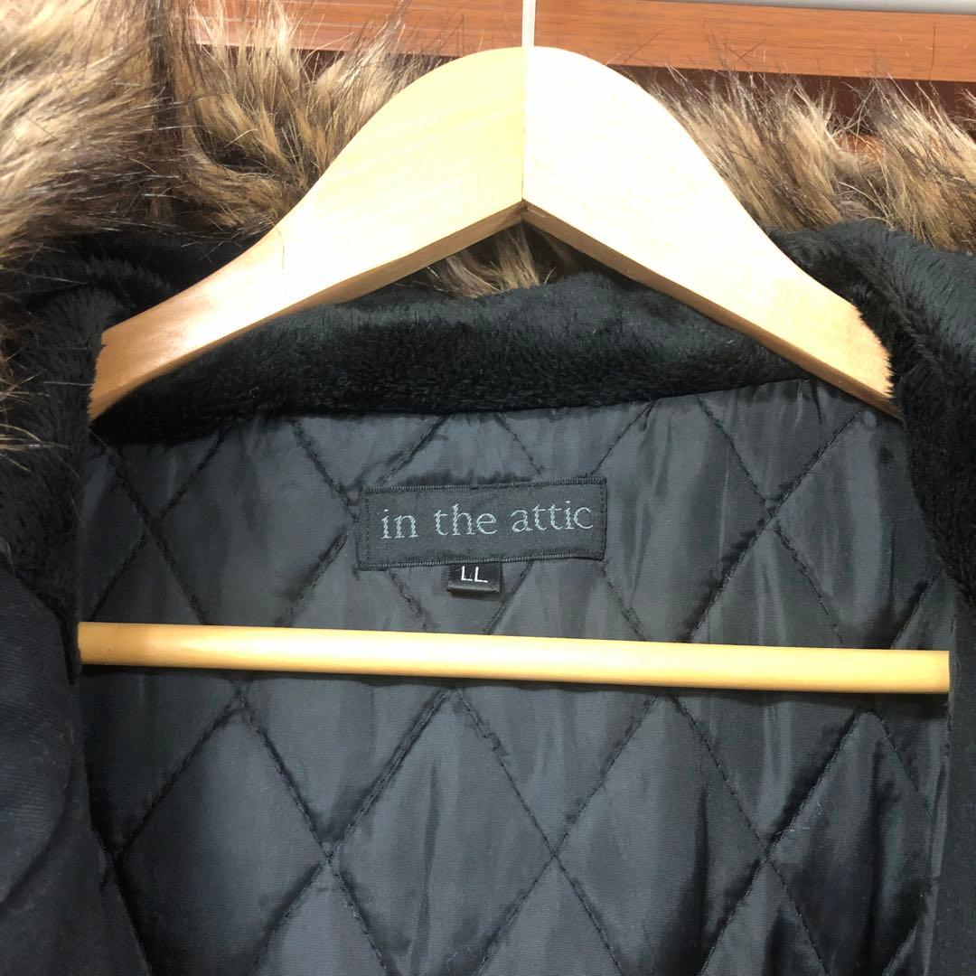 in the attic ブラック モッズコート LL