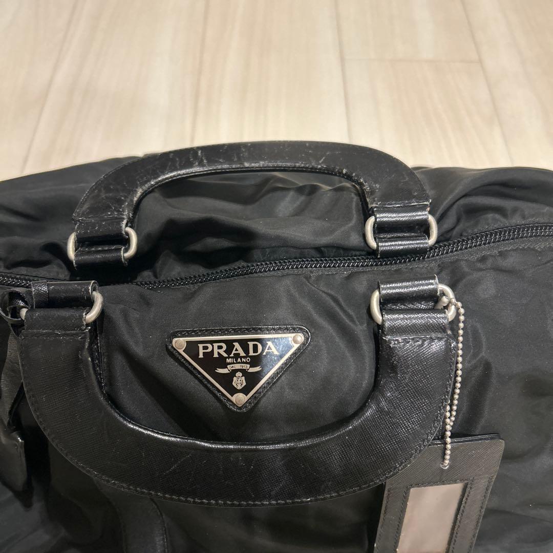 PRADA プラダ　サフィアーノパドロック　ボストンバッグ
