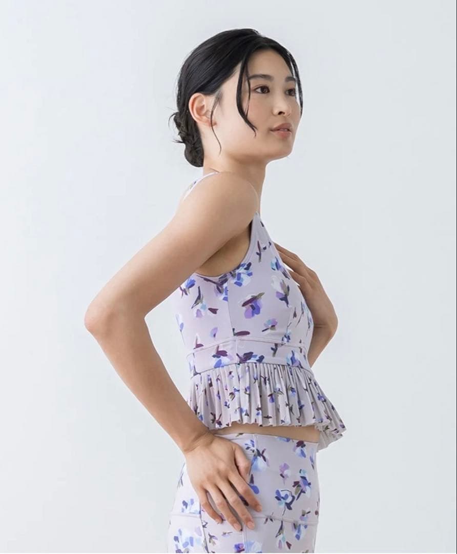 SUKALA ローズプリントブラトップ ライラック Sサイズ