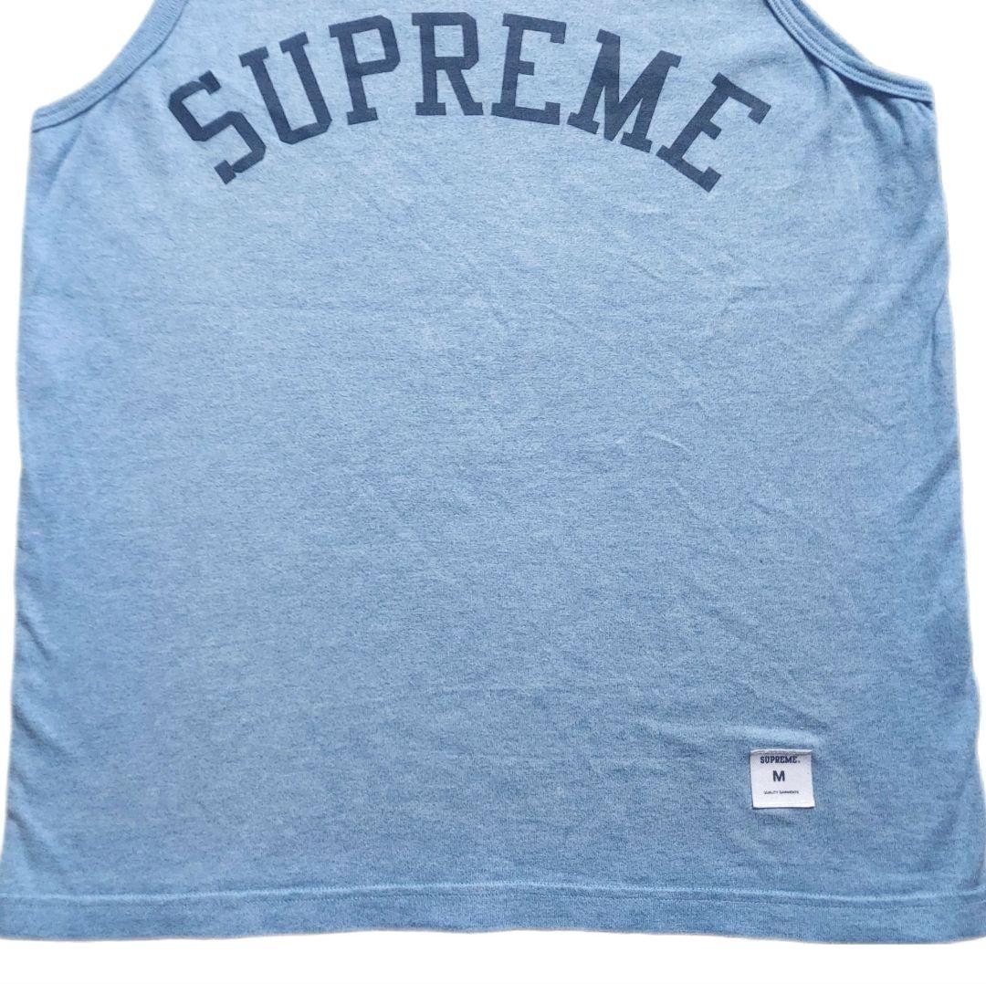 美品 Supreme タンクトップ ノースリーブ M ライトブルー 入手困難
