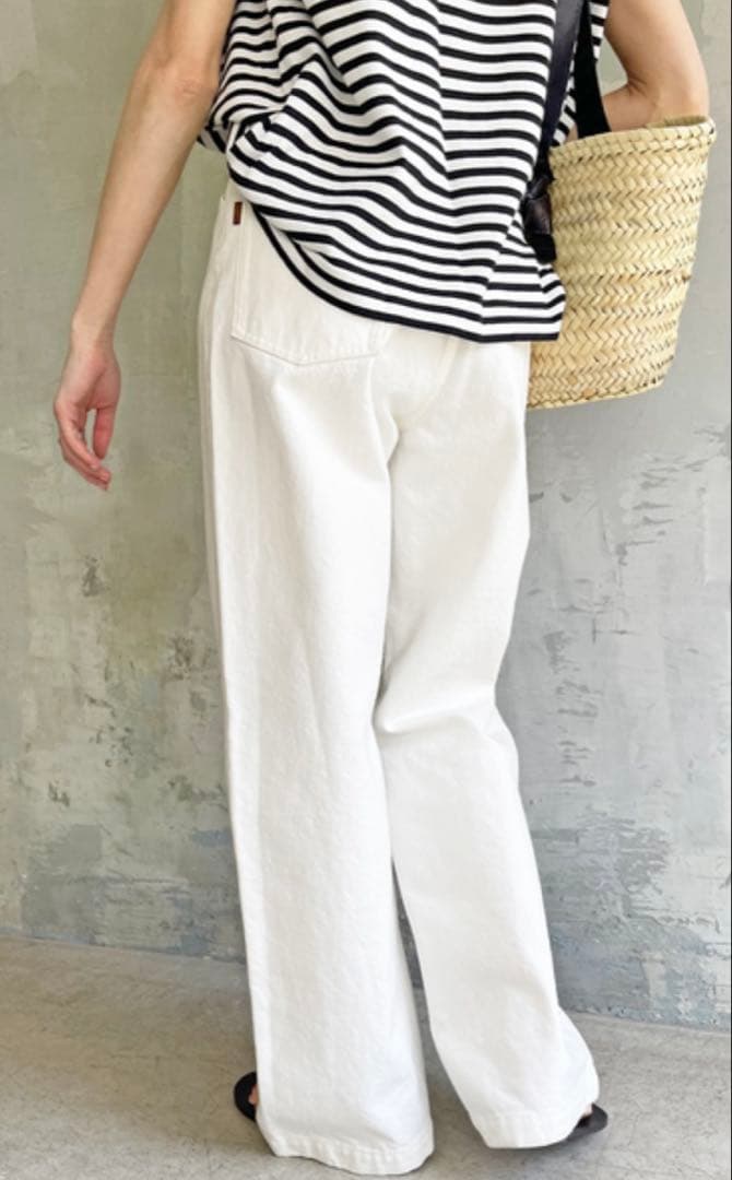 【5 1/2】LOOSE-LINE DENIM ホワイト 29 デニムパンツ