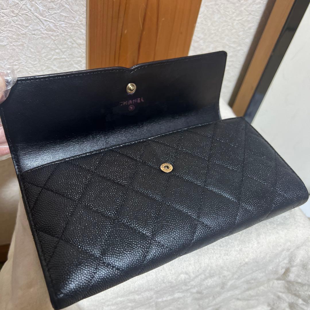 CHANEL フィリグリー　長財布　キャビアスキン