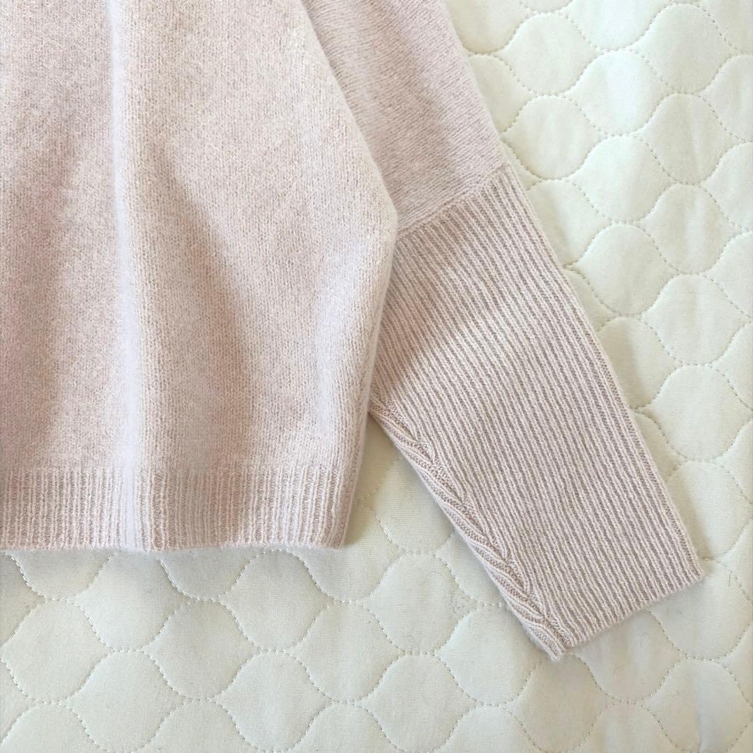 【25SS美品】BEARDSLEY FOXウール後ろボタンニット　カーデ　ピンク